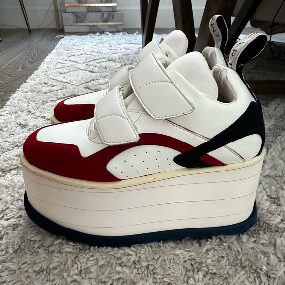 Stella McCartney Women's White Eclypse Platform Sneakers - Picture 3 of 7